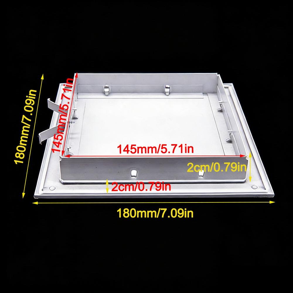 Durable Aluminum Alloy Access Panel White Snap-on Type Inspection Door Anti-corrosion Removable Wall Access Hatch Cover