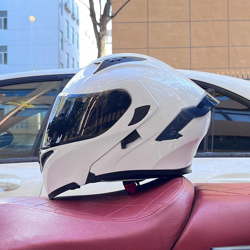 Modular Flip-Up Motorcycle Helmet With Dual Visor Winter Wing Full Face Men Women All Season Bluetooth Ready