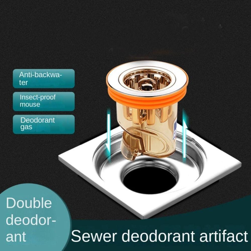 Shower Drainer Seal Stopper Insect Prevention Floor Drain One Way Valve Anti odor Drain Cover