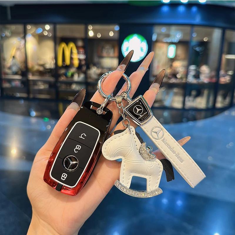 FA9For Mercedes Benz A C E S G Class GLC GLS W177 W205 W213 W222 X167 AMG Remote Car Key Case Cover Fob