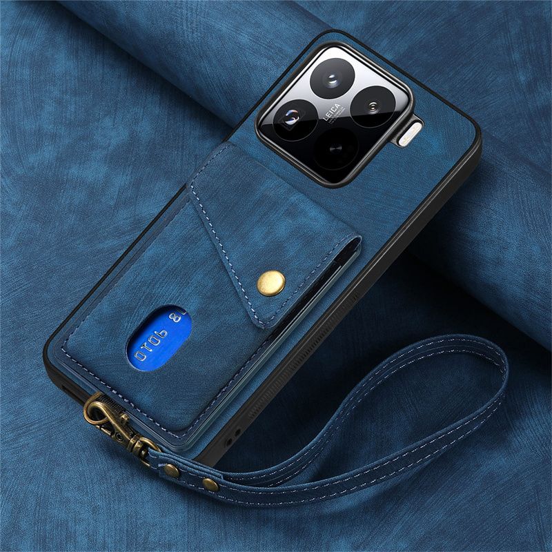Чехол для мобильного телефона Xiaomi 15 Противоударный чехол-картхолдер Защитный чехол для Xiaomi 15 Pro Магнитное притяжение для автомобиля Ретро Бизнес Мужской и женский