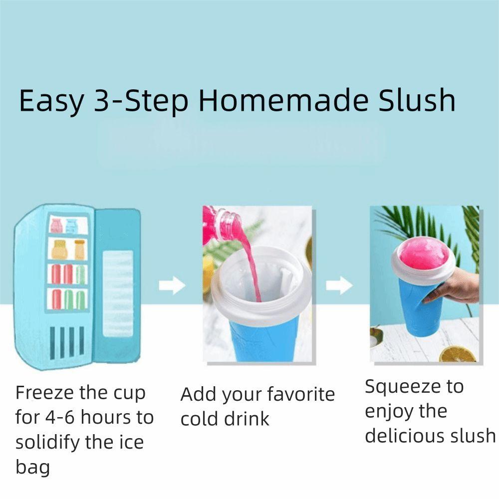 Quick-Frozen DIY Juice Water Bottle Silicone Ice Cream Maker Cups Smoothies Squeeze Cup  Summer