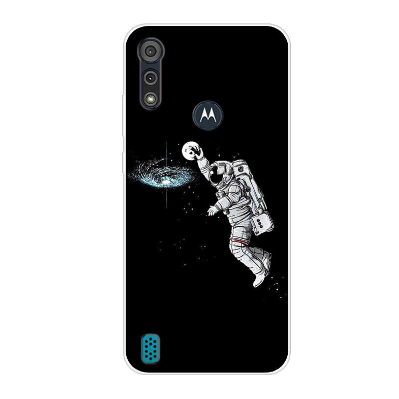 For Motorola Moto E6S 2020 Case Shockproof Soft Silicone TPU Back Cover For Moto E6S 2020 E6i Phone Cases E 6S Case Cute Cartoon