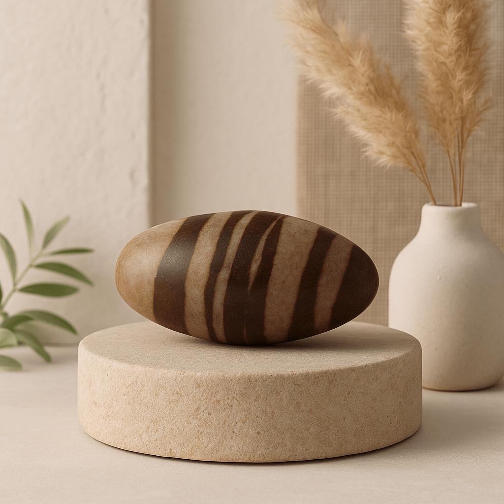 Камень Шива Лингам 3 дюйма Река Нармада