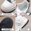 Leather casual board shoes spring and autumn new muffin platform short sports ins trendy high-top shoes