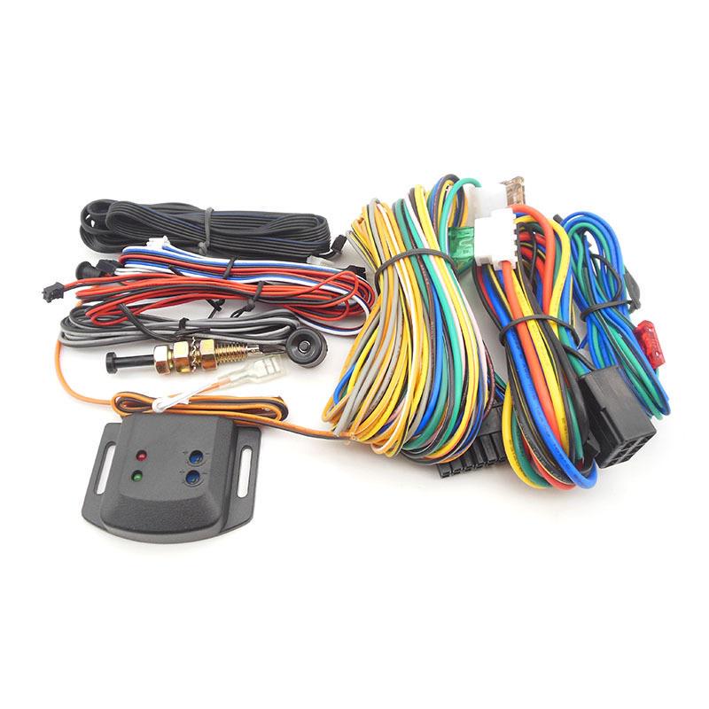 Русская двусторонняя автомобильная сигнализация B9 с запуском двигателя, ЖК-дисплей, брелок с дистанционным управлением, чехол для B9