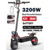 BOYUEDA Q7Pro Max E-Scooter 3200W Dual Motor 52V28AH Battery NFC Activated App Control Escooter Silent Tires Electric Scooter