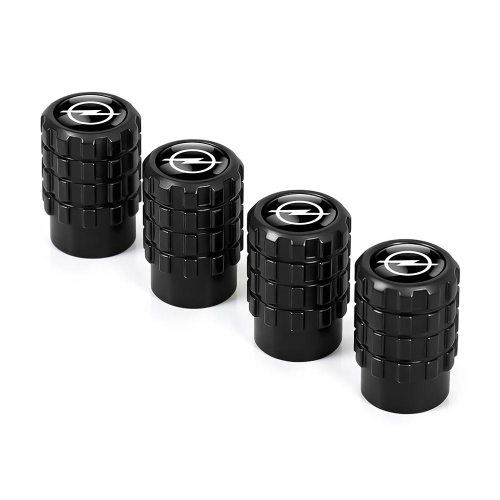 4Pcs Metal Car Tire Valve Stem Caps Auto Accessories For Opel Vauxhall Corsa Astra Insignia Mokka Zafira Meriva Combo Vectra OPC