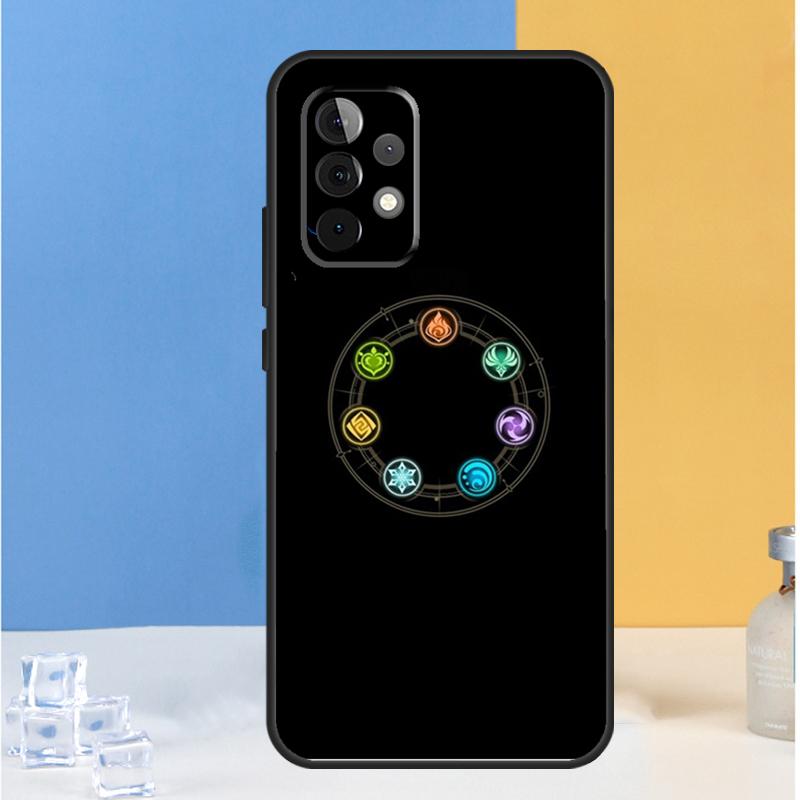 Genshin Impact Elements For Samsung Galaxy A55 A35 A15 A13 A33 A53 A36 A26 A16 A54 A34 A14 A32 A52 A56 A05 A06 Case