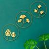 24/28cm Wall Pendant Mural Nordic Style Ginkgo Leaf Wall Decoration Wall Hanging Ornaments  Bedroom