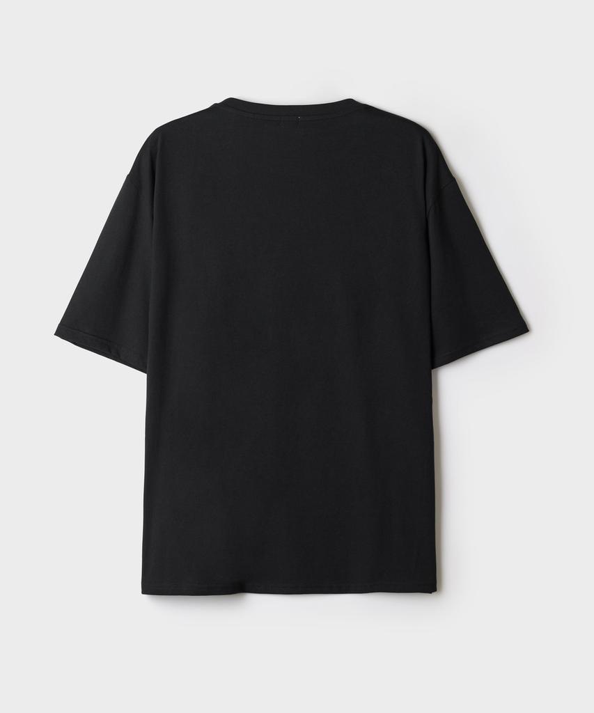 SPAO [Атака титанов] Футболка с коротким рукавом (черный)_Sprlg49U02