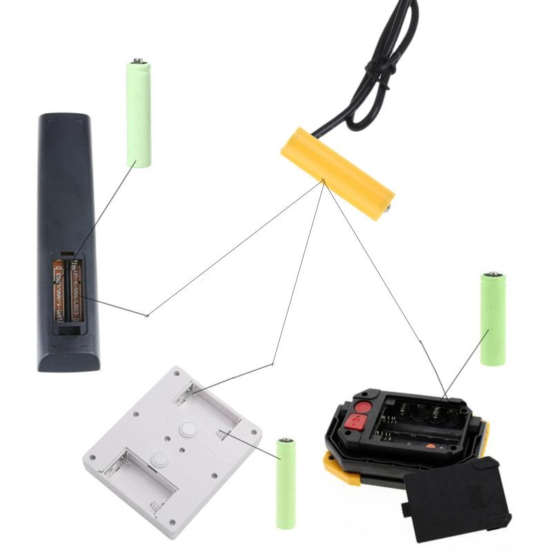 Кабель питания Type C 5V3A на Dummy-батарейку LR3 AAA 1.5V-12V для Радиоприемников, Светодиодных Фонарей, Игрушек, Клавиатур, Заменяет батарейки AAA