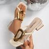 Модные Элегантные Женские Сандалии Сексуальные Дизайнерские Свадебные Туфли Средний Высокий Каблук Открытый Носок Роскошные Модные Вечерние Женские Туфли Zapatos De Mujer