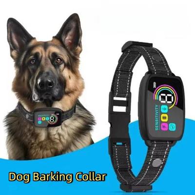 Умный ошейник от лая для собак, перезаряжаемый Type-C, вибрационный, Stop Bark Collar, Прекращение лая
