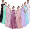 Women Chiffon Embroidered Dress Bridesmaid Evening Party Formal High Waist Long Dress