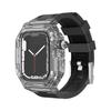 Чехол для ПК + Силиконовый ремешок для Apple Watch Series 10 42 мм 46 мм Спортивный унисекс браслет для IWatch 10 46 мм 42 мм Прозрачный чехол Ремешки
