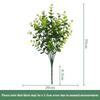 Outdoor Artificial Plants Eucalyptus Branches UV Resistant Faux Leaves Faux Shrubs Indoor Decor Garden Potted Porch Fence Decor