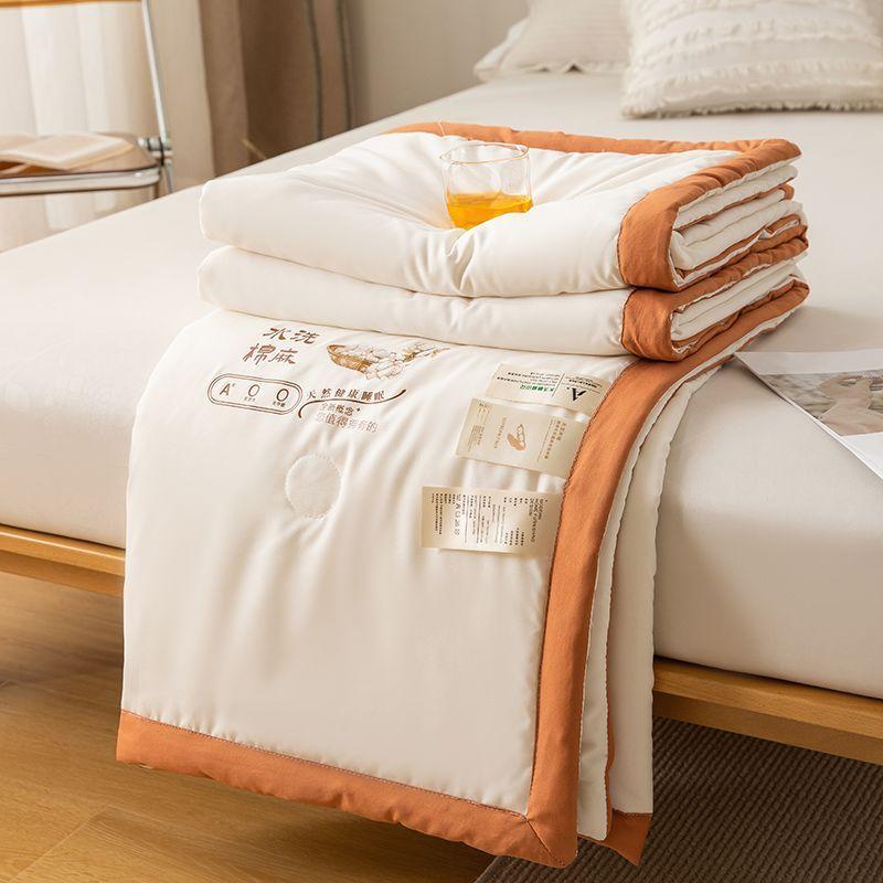 Летнее одеяло с кондиционером, тонкое одеяло из соевого хлопка, студенческое общежитие, весна и осень, летнее прохладное одеяло