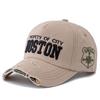 Новая хлопковая винтажная кепка высокого качества с вышитыми буквами BOSTON бейсболка для мужчин и женщин для занятий спортом на открытом воздухе