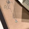 Серебряное ожерелье S925 с четырехлистным клевером и цирконием для женщин - Элегантный дизайн, цепочка на ключицу