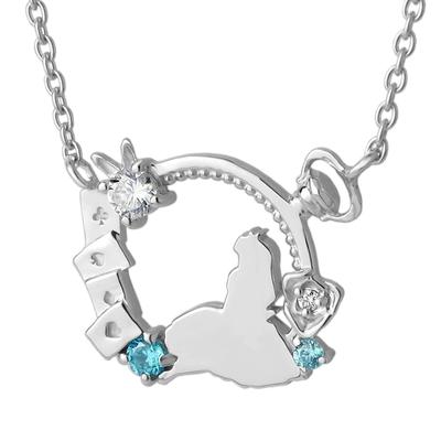 Disney Limited Quantity Alice in Wonderland Ожерелье Официальный Товарный Силуэт [Shinjuku Ginnokura] Женский