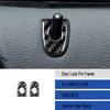 2Pcs Carbon Fiber Interior Door Lock Pin Panel Frame Cover For BMW Z4 E89 09-16
