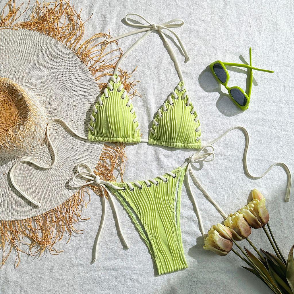 2025 Европейский и американский милый раздельный купальник