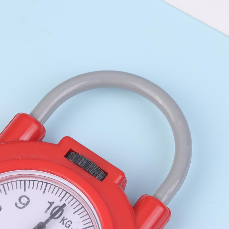 1 шт. 10 кг Карманные ручные весы для багажа Пружинные портативные весы для чемодана Ручные весы для взвешивания сумки для путешествий Крючок для взвешивания рыбы
