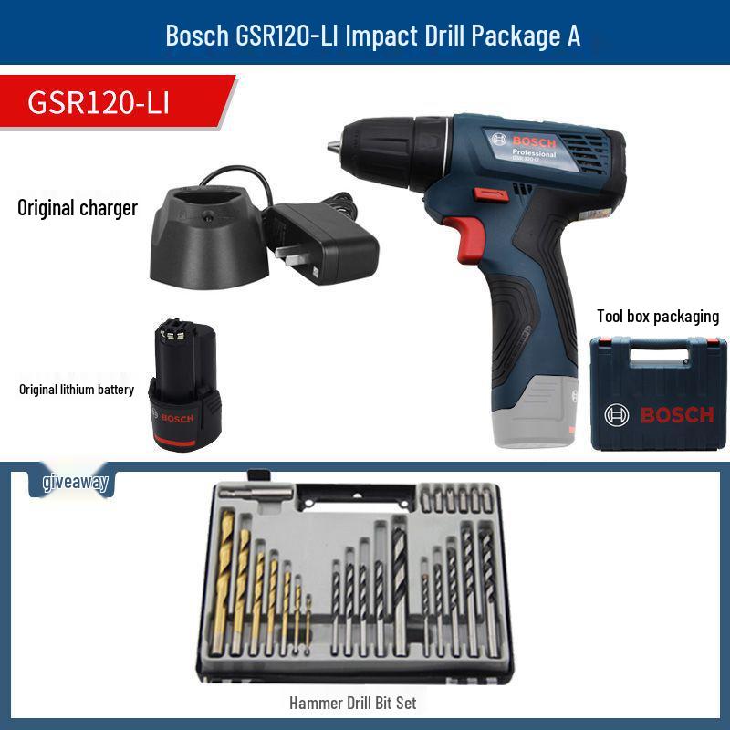 Bosch 12V Rechargeable Hand Drill & Electric Screwdriver GSR120-LI