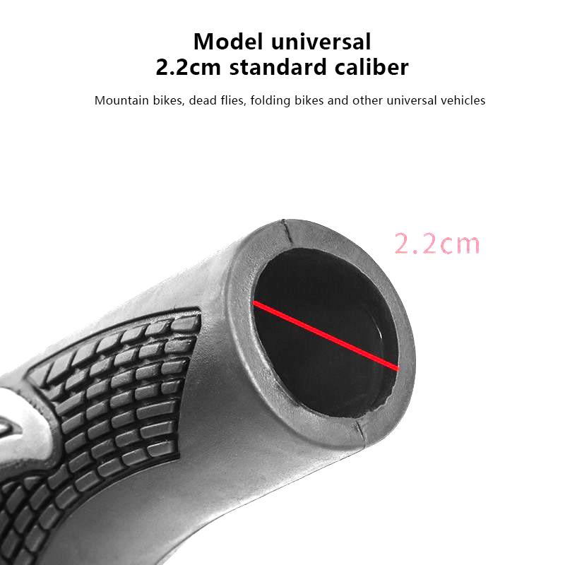 New Arrival Mountain Bike Sheep Horn Sub Bike Grip Handle Shock And Dust Proof Bicycle Grip Rubber Bilateral Locking