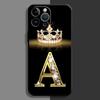 Чехол для телефона Diamond Crown Letter Capa для iPhone 16 15 14 13 12 11 Plus 16 15 14 13 12 11 Pro Max 13 12 Mini XS Max 7 8 16e