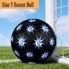 Shining Star Of Fc Schalke Size 5 Soccer Ball,Indoor/Outdoor Suitable for Training Matches Tournaments Practice Games Perfect Gift for Fan