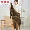 Hengyuanxiang Gentle Crepe Silk Long Scarf