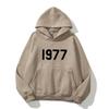 Digital 1977 Printed Women's Fleece Hoodie Warm Men's Sweatshirt Fashion Street Wear Casual Loose Pullover