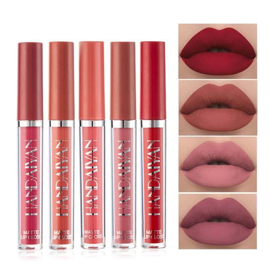 Матовый Водостойкий Стойкий Увлажняющий Блеск для Губ Нелипкая Косметика Губная Помада