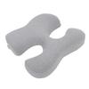 Face Down Chest Pillow Ergonomic Memory Foam Bust Support Cushion for Beauty Salon and Home Sleeping Light Gray