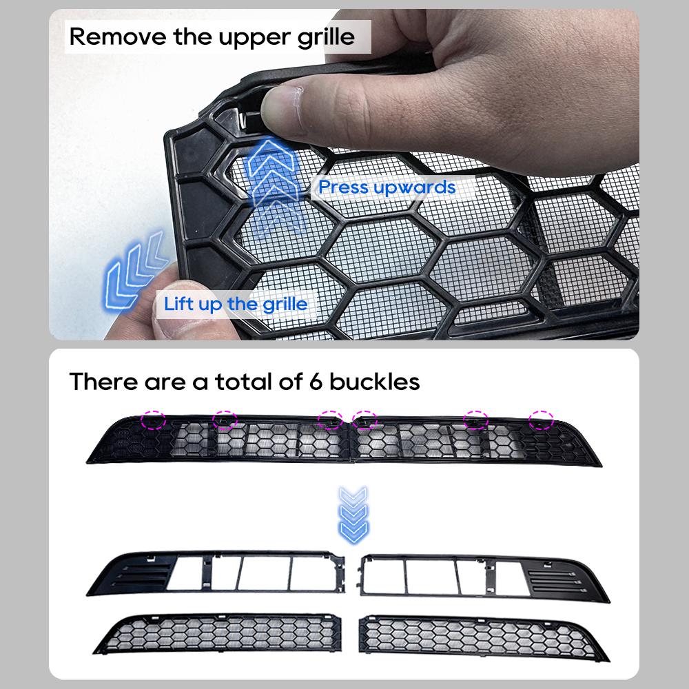 Lower Bumper Anti Insect Net For Tesla Model Y 2025 Launch Anti Dust Proof Inner Vent Grille Cover Insect-proof Front Cover
