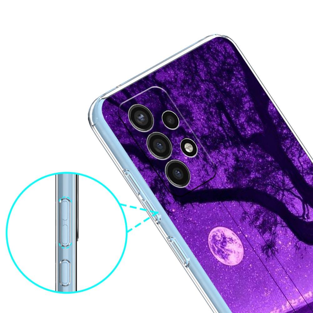 Бесконечность на фиолетовом чехле для телефона Samsung Galaxy A51 A71 A21S A12 A11 A31 A41 A01 A03S A22 A13 A33 A73 A53 A52 A32 5G A23