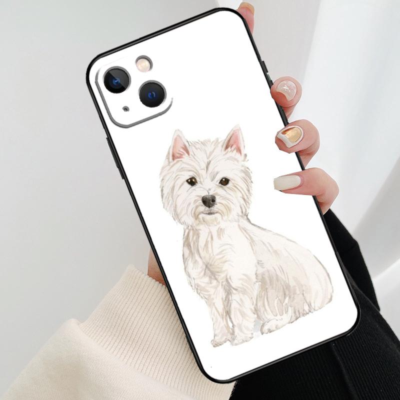 Чехол для телефона West Highland Terrier Westie для iPhone 17 Pro Max 16 15 11 13 12 14 Pro Max mini 15 16 Plus 16e 17 Air Cover