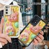 Phone Case: 2D flat, fits Samsung Galaxy A34 A35 M05 M06 S20 S22 S21 FE Plus 5G; party bear and rabbit, perfect Christmas and Halloween holiday gift