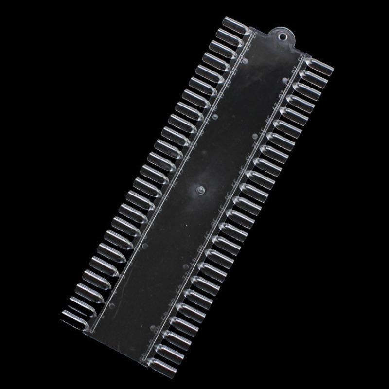 48 шт. Прямоугольная прозрачная натуральная палитра для дизайна ногтей DIY УФ-лак для ногтей Beauy False Nail Tip Practice Tool для маникюра