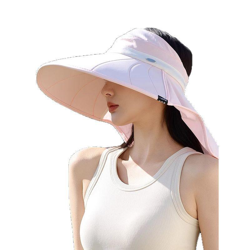 Новая летняя шляпа от солнца, шляпа от солнца, пляжная шляпа, шляпа с открытым верхом, очень большая, новая шляпа для защиты от солнца, защита от УФ-лучей