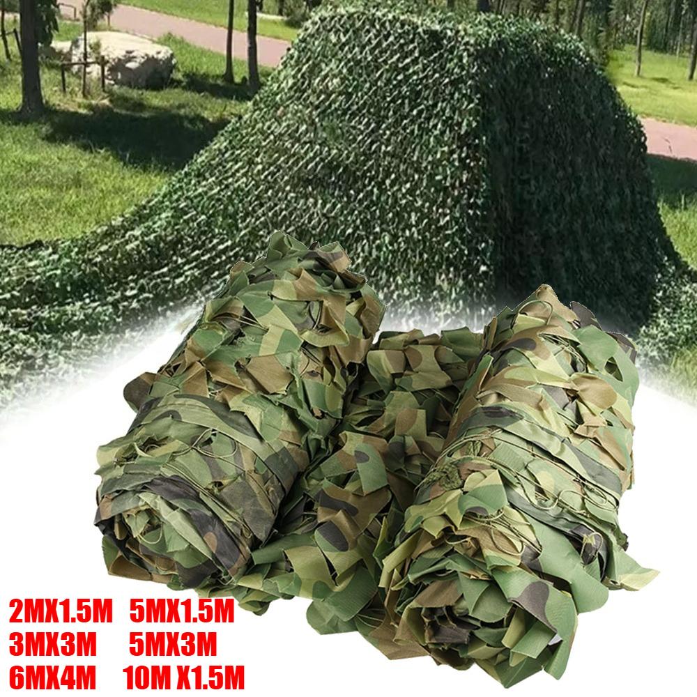 3x5 м 4x6 м Камуфляжная сетка Рулон для оптовой продажи Теневая сетка для Охоты Лесных Тренировок Кемпинга Чехла на Автомобиль Пейнтбола Наблюдения за Птицами