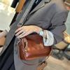 Bag Women's Large Capacity Leather Versatile Underarm Bag Soft Cowhide Crossbody Bag Textured Shoulder Women's Bag
