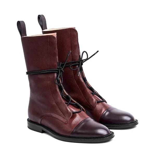 Весна Осень Винтажная Женская Обувь Кожаная Дизайнерская Повседневная Обувь Женские Ботинки на Плоской Подошве Ботильоны Круглый Носок Ремешок Короткие Ботинки