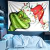 The Grinch Print Tapestry, Lightweight Wall Hanging, for Bedroom, Dorm, Living Room, Home Art Decor, Birthday Christmas Gift for Friends