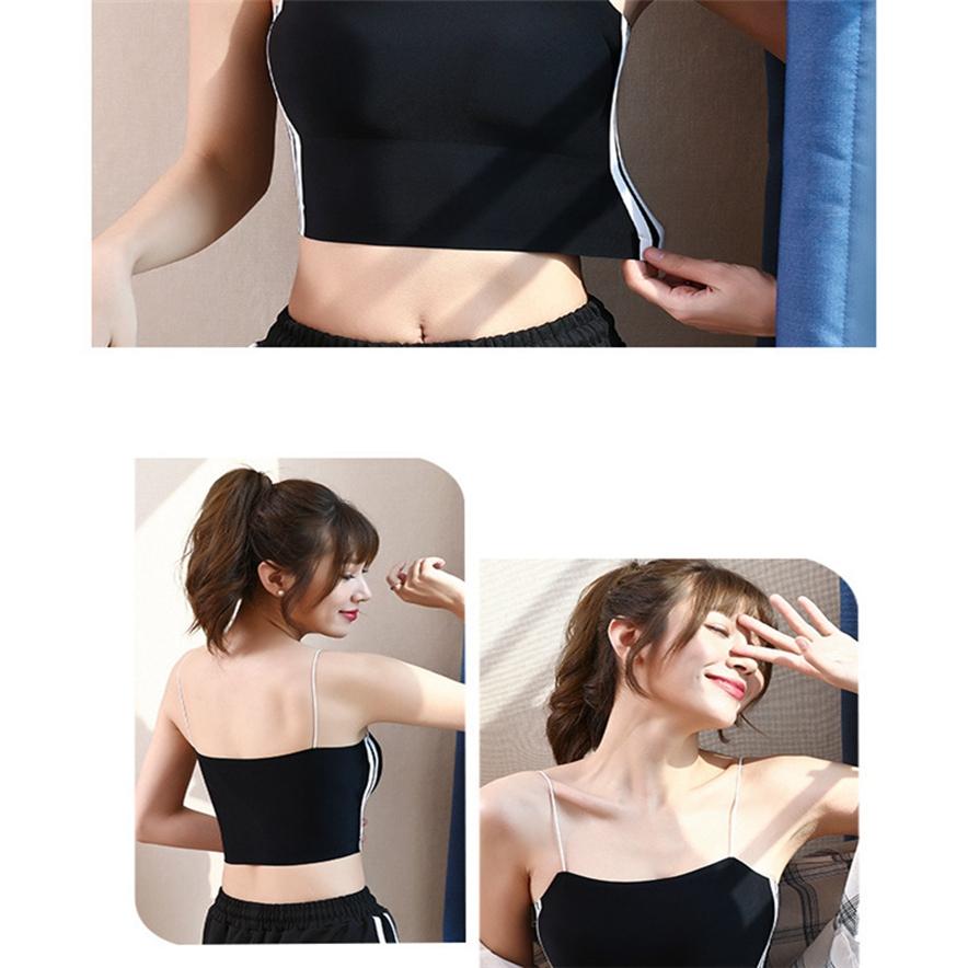 Модный темпераментный топ-труба, сексуальный длинный топ-трубка с тонкими бретелями, бюстгальтер для девочек, нижнее белье, студенческий жилет