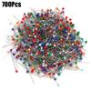 700Pcs Color Sewing Pearl Pin Round Pin Sewing Machine Positioning Needle Corsage Pin