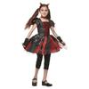 Girls Classic Devil Dress Halloween Kids Demon Cosplay Costume