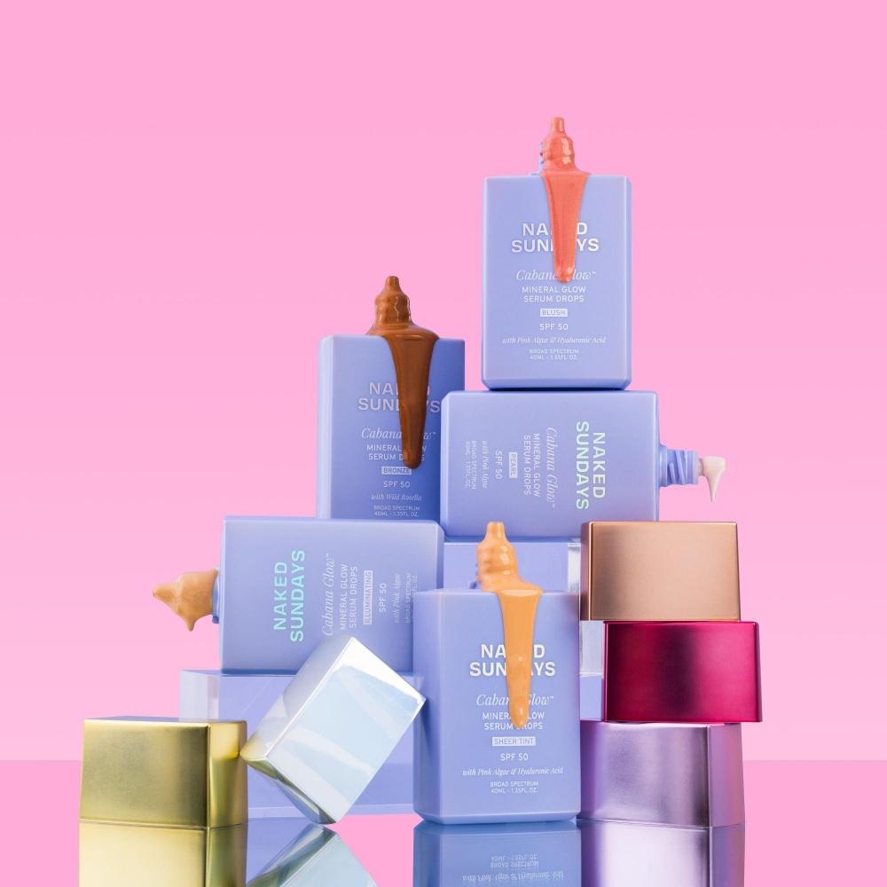 Минеральные бронзовые капли Naked Sundays Spf50 1,35 унции